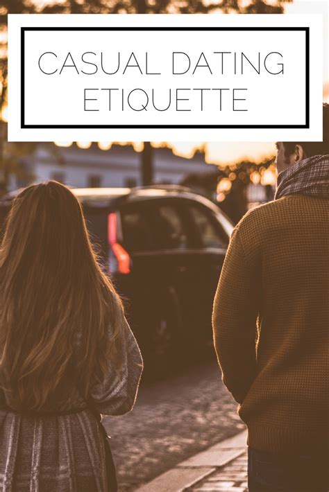 etiquette for dating